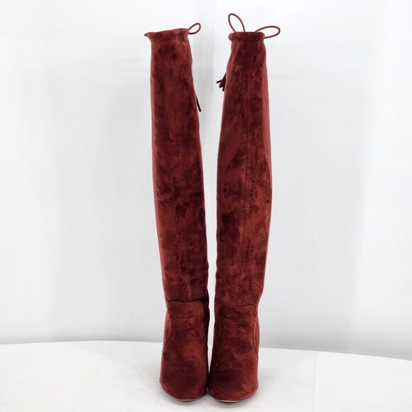 Call It Spring Mequel Tall Slouch Knee High Red Boots Size 8.5 - Picture 2 of 14